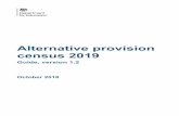 Alternative provision census 2019: Guide · 2018-10-30 · 7 . education and to reflect this, the pupil will be recorded on the AP census. The pupil is however registered at the school