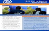 IOM Sierra Leone · 2015-05-12 · IOM Sierra Leone Ebola Response The National Ebola Training Academy has trained a total of 3326 health care workers as of 14 February. This past