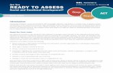 Solutions Are ou RAD T ASSSS - American Institutes for ... Ready to Assess_ACT_rev.pdf · to Too Inde hin AT Are ou RAD T ASSSS oci nd otion eeoent Solutions at American Institutes