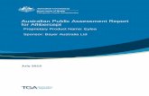 Australian Public Assessment Report for Aflibercept · This AusPAR describes the application by the sponsor, Bayer Australia Ltd, to extend the indications for Eylea ( aflibercept)