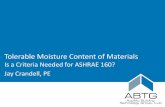 Tolerable Moisture Content of Materials...Data on Walls with Exterior Insulation •ABTG RR No. 1410-03 •Appropriate insulation ratio (IR) can protect moisture sensitive materials