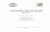 AUTOMATINGTHEGENERATION ...hfahmy/thesis/2015_04_auto_arab...AUTOMATINGTHEGENERATION ANDTYPESETTINGOFARABIC SCRIPT by SherifSamirHassanMansour AThesisSubmittedtothe FacultyofEngineeringatCairoUniversity