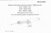 Operating lnstruction Manual - bewi-co.ch...Always keep this instruction manual easily accessible to users of the dispenser. Only authentic Sulzer Mixpac spare parts may be used. Maltunetions