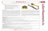 Model 26-1 - JRT Associatesjrtassociates.com/pdfs/m26-1.pdf · The Ludlum Model 26-1 incorporates electronics and a time-tested GM (Geiger-Mueller) detector in an ergonomically designed,