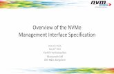 Overview of the NVMe Management Interface Specification · 2019-12-21 · Architected for Performance Overview of the NVMe Management Interface Specification SNIA SDC INDIA, May 26th