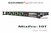 MixPre-10T User Guide - cdn.sounddevices.comcdn.sounddevices.com/download/guides/MixPre10T-UG_en.pdf · The MixPre-10T’s versatility is augmented by the various powering options.