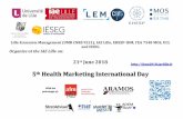 5th Health Marketing International Dayserveur-web.iae.univ-lille1.fr/SitesCongres/JIMS2018/images/call-jims-2018.pdf2 Call for papers Deadline for submissions: 21 st April 2018 The