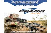ASSASSIN OWNERS MANUAL v5 FINAL - Excalibur Crossbows · 2019-07-05 · read these instructions carefully and thoroughly before handling or operating your crossbow. you can also watch