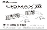 LIQMAX III RGB-manual...Pasang back plate intel pada bagian belakang motherboard, kencangkan back plate dengan stand oﬀ. Установите крепёжную пластину