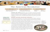 The American Revolution · British subjects and were expected to obey British law. In 1651, the British Parliament passed a trade law called ... Britain bought American raw materi-als