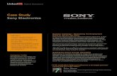 Case Study - Sony Electronics - LinkedIn · 2020-01-11 · Case Study Sony Electronics Business Challenge – Revitalizing the Employment Brand to Attract Top Talent When Peter Moore