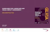 GUIDELINES FOR LANDSCAPE AND VISUAL IMPACT ASSESSMENT Q Mark Presentations/pegasus GLVIA... · may have on visual amenity, or about the significance of change in the character of