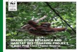 ORANG-UTAN RESEARCH AND HABITAT …...Orang-Utan Research and Habitat Restoration Project 2 In 2006, WWF-Malaysia and Sabah Wildlife Department (SWD) conducted an aerial nest-count