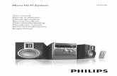 Micro Hi-Fi System MCM760 - Philips · Zet het systeem op een vlakke, harde en stevige ondergrond. Zet het systeem op een plaats waar er voldoende ventilatie mogelijk is om oververhitting
