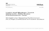 Light and Medium Truck Hydraulic ABS Brake Performance Test · Light and Medium Truck Hydraulic ABS Brake Performance Test, Straight Line Stopping Performance on a High-Coefficient-of-Friction