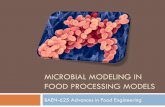 Microbial modeling in Food processing Models · 2010-03-31 · Primary models They describe the microbial growth under isothermal conditions. The bacterial growth curve is sigmoid