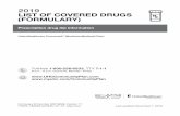 2019 LIST OF COVERED DRUGS (FORMULARY) · 2019-11-26 · 2 2 UnitedHealthcare Connected® (Medicare-Medicaid Plan) 2019 List of Covered Drugs (Formulary) Introduction This document