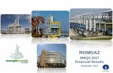 ROMGAZ...* ROMGAZ estimate based on data provided by CNTEE Transelectrica SA 9 The Black Sea Company Overview Largest Producer and Supplier of Natural Gas in Romania Mature area with