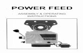 POWER FEED - Adendorff Machinery Mart...NAMES AND FUNCTIONS OF PARTS & HOW TO INSTALL THE LONGITUDINAL FEED CL 027 ADAPTOR CL007 INNER RING CLOOS WASHER RAPID SPEED AWITCH { To let