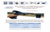 MPP-EM2S+ and MPP3wifi Probes - Instrumentation GDD · SPECIFICATIONS MPP-EM2S+ MPP3wifi WEIGHT (MPP only / +Shipping Box) 0.4 kg / 4.3 kg 0.4 kg / 2.9 kg TOTALDIMENSION 32 x 27x