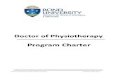 HSM Student Charter - Physiotherapy · • Doctor of Physiotherapy Program Charter: Charter • Australian Physiotherapy Association: APA • Australian Physiotherapy Council: APC