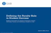 Defining the Faculty Role in Student Success - UAH...©2015 The Advisory Board Company • eab.com Defining the Faculty Role in Student Success Building Ownership for Student Progression