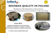 BEESWAX QUALITY IN 2019-08-29¢  BEESWAX QUALITY IN POLAND Ewa Wa¥â€ Research Institute of Horticulture