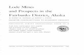 Lode Mines and Prospects in the Fair banks District, Alaska · 2011-11-28 · Lode Mines and Prospects in the Fair banks District, Alaska By ROBERT M. CHAPMAN and ROBERT L. FOSTER