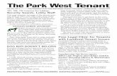 The Park West Tenant · 2019-02-02 · The Park West Tenant Vol. 35, No. 1 The Newsletter of the Park West Village Tenants’ Association info@pwvta.org January 2010 PROTECTING RIGHTS,