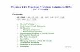 Physics 121 Practice Problem Solutions 08A: DC Circuitsjanow/Physics 121 Fall 2019/Solved Homework Problems - HR...Fall 2012 Physics 121 Practice Problem Solutions 08A: DC Circuits