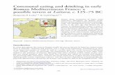 Communal eating and drinking in early Roman Mediterranean ... · incorporated into the province of Gallia Transalpina, later renamed Gallia Narbonensis under Caesar Augustus. The