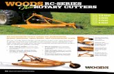 WOODS New ROTARY CUTTERS RC-SERIES Cutters.pdfWoods’ new RC-Series Single-spindle Rotary Cutter is the ideal attachment to get the most from your compact or sub-compact tractor.