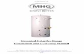Unvented Calorifer Range Installation and Operating Manualmhgheating.co.uk/wp-content/uploads/2012/04/Calorifier-90-1000L... · © MHG Heating Ltd 1 MHG Heating Ltd, Unit 4 Epsom