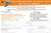 GRASSHOPPERS HOPPIN’ FUN! - MiLB.com …...GRASSHOPPERS HOPPIN’ FUN! Girl Scout Campout CALL FOR TICKETS 336.268.2255 NEWBRIDGE BANK PARK • 408 BELLEMEADE STREET • GREENSBORO,