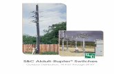Outdoor Distribution, 14.4 kV through 69 kV · 34.5 kV through 69 kV. Double-Break Integer Switches are also offered at 46 kV, and have a two-time duty-cycle fault-closing rating