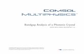 bandgap photonic crystal sbs - COMSOL Multiphysics® · 2008-11-26  · BANDGAP ANALYSIS OF A PHOTONIC CRYSTAL | 6 Sweeps With MATLAB” on page 13 . There is a large bandgap between