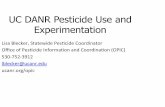 UC DANR Pesticide Use and Experimentation(Thimet) 7 Phosmet (Imidan) 5 5 Propargite 21 42 7 30 21 21(F)(G) Sulfur 3(H) (A) This restricted entry interval for other crops applies to