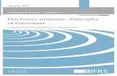 Disclosure Initiative—Principles Disclosure - IFRS...statements in accordance with IFRS Standards, and all users of those financial statements. It is also relevant to auditors, regulators