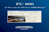 PC 800 - Automec...Automec Pc800 A Picture is worth A thousAnd bends Automec’s PC800 is a graphical control for it’s family of CNC backgauges that uses digital photos and 2-D graphics