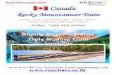 Rocky Mountaineer Train - makewebeasy · 2018-11-29 · Rocky Mountaineer 2019 TOURLINES “The Art of Travel “ ก ำหนดกำรเดินทำง 13.30 พร้อมกันที่สนามบินสุวรรณภูมิ