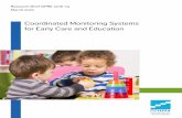 Coordinated Monitoring Systems for Early Care and Education · Coordinated monitoring systems for early care and education. OPRE Research Brief #2016-19. Washington, DC: Office of