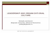 LEADERSHIP AND ORGANIZATIONAL CULTURE · MGT 597 ETHICS & LEADERSHIP Basic propositions Leadership as a management of meanings Organizational culture as a determinant of shared meaninigs