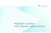 PREMIUM ALUMINA FOR CERAMIC APPLICATIONSTechnical and advanced ceramic components have functional and supporting roles within their applications to provide a safe operating envi-ronment.