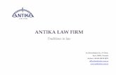 ANTIKA LAW FIRMantikalaw.com.ua/data/uploads/2016/09/Antika_presentation.pdfAntika Law Firm has been working on the legal services market of Ukraine since 2010. The Firm provides a