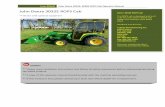John Deere 3032E ROPS Cab · June 2016© John Deere 3032E, 3038E ROPS Cab Operator Manual Safe Operation on Rough Terrain 1. Drive the tractor slowly on hillsides and curves to eliminate