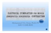 Neuromuscular Electrical Stimulation (NMES)fac.ksu.edu.sa/sites/default/files/4-e-stimulation_nmes_2018-19-2.pdf · Muscle contraction in innervated muscles Parameters for electrical