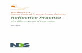 1.4 Reflective Practice - National Disability Services · Community Engagement – working alongside diverse communities 3.1 1 Community @ a time – culturally responsive community