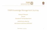 FANR Knowledge Management Journey Documents/4th GNSSN Plenary Meeting, IAEA, Vienna...in IMS. Benchmarking and sharing experience with National Stakeholders such as MOI and other International