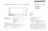 SERVICE MANUAL Colour Television Model No. CP14SR1(G)cncms.com.au/SANYO-SMs/Consumer-Electronics/CRT...MENU PIC MODE SWAP BASS SURROUND Service Ref. No. CP14SR1-50 CP14SR1(G)-50 (Australia)