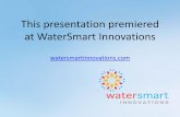 This presentation premiered at WaterSmart …...Energy Intensity (EI) – kWh/AF – Average amount of energy needed to transport or treat water or wastewater on a per unit basis (kWh/AF).